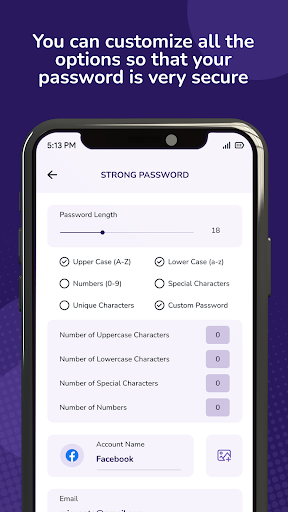 Password Generator & Manager Screen 3