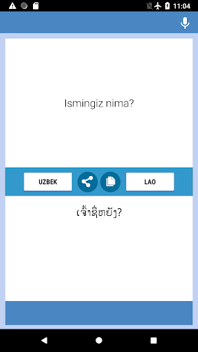 Android application O'zbek - Lao Tarjimon screenshort