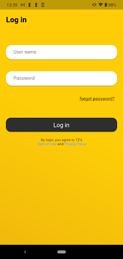 Android application TZ Day Lockers App screenshort
