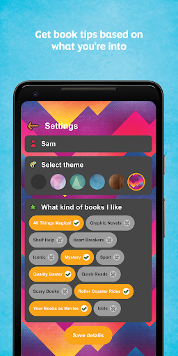 Android application Bookzilla screenshort