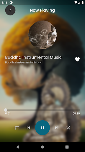 Android application Buddha Instrumental Music screenshort
