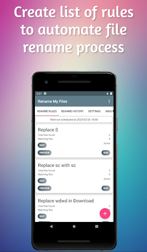 Android application Rename My Files screenshort