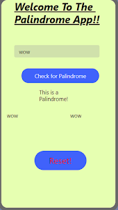 Palindrome by Eyad