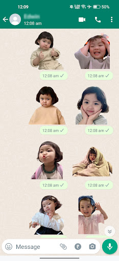Cute Jinmiran Stickers Screen 2