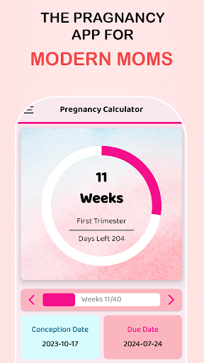 Android application Pregnancy Tracker screenshort