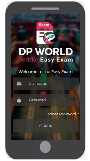 Android application DP World Jeddah Easy Exam screenshort