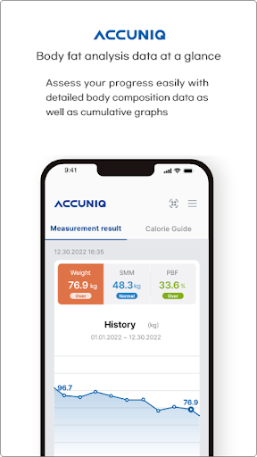 ACCUNIQ Connect Screen 2