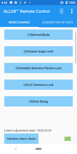 Android application Remote Control App for ALLUX2 screenshort