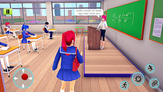 Anime High School Girl Sim 3D  screenshots 1