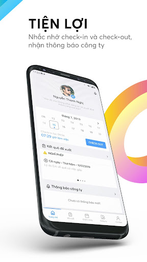 Android application iYeah1 - Chấm công và Quản trị screenshort