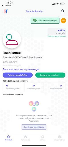 Android application Succès Family screenshort