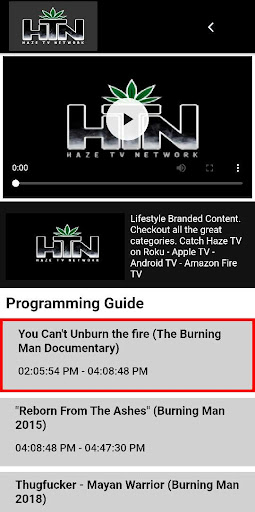 Haze TV Network Screen 3