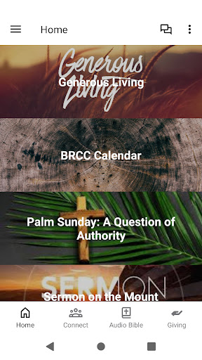 Android application Blue Ridge Community Church screenshort