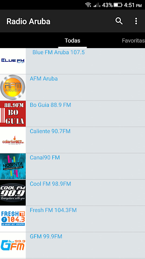 Aruba Radio Screen 2