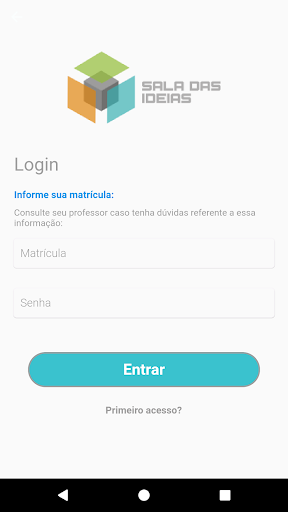 Android application Sala das Ideias screenshort