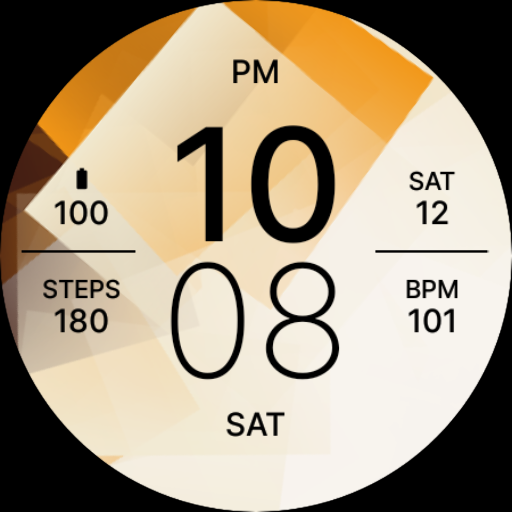 Brown Sporty Fit Watch Face Logo
