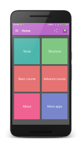 Android application Mebad English Course screenshort