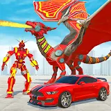 Flying Dragon Car Robot games icon
