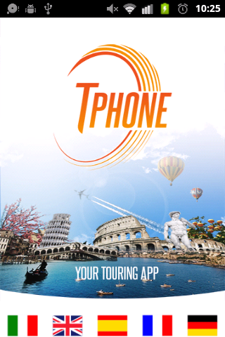 Android application TPhone Itinerari Eventi Italia screenshort