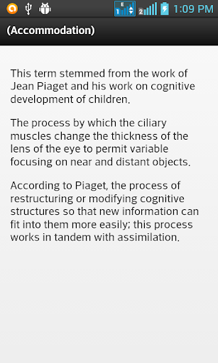 Psychological Dictionary Screen 3
