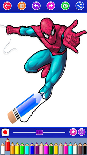 spider adventures coloring sup