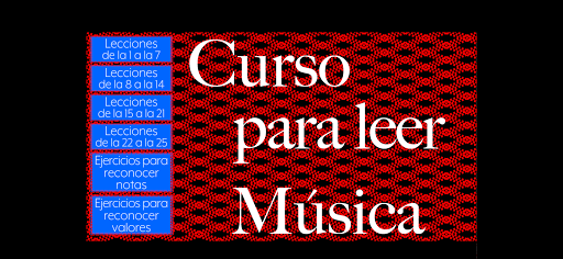 Android application CURSO PARA LEER MÚSICA screenshort