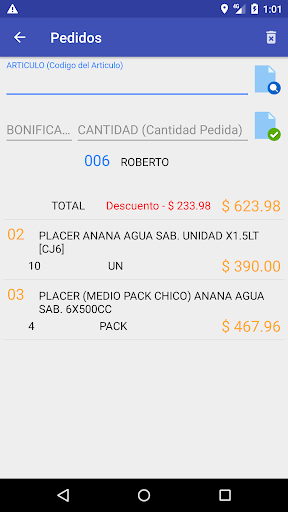 Roble Distribuidoras Movil Screen 3
