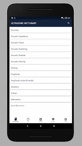 Android application Ultrasonic Dictionary screenshort
