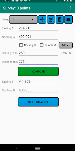Handy Surveying Screen 2
