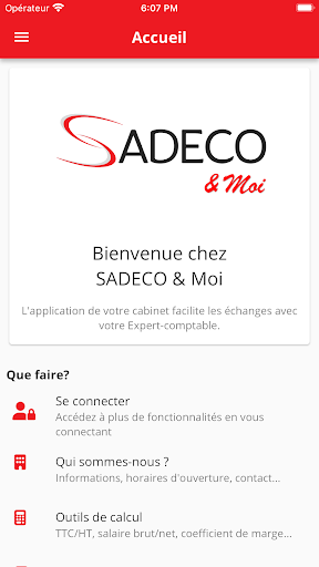 Android application SADECO & Moi screenshort