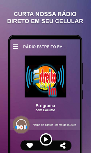 Android application RÁDIO ESTREITO FM 106,3 screenshort
