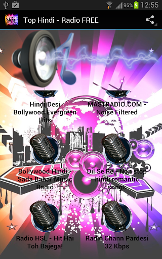 Android application Hindi Radios screenshort