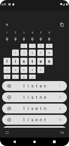 Anagram Picker Screen 3