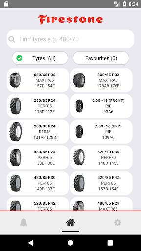 Android application Firestone AG Tyres screenshort