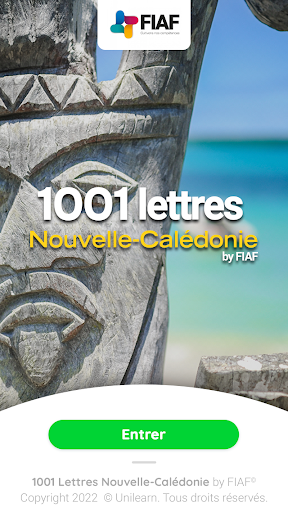 Android application 1001Lettres Nouvelle-Calédonie screenshort