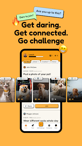 Android application HeyDare screenshort