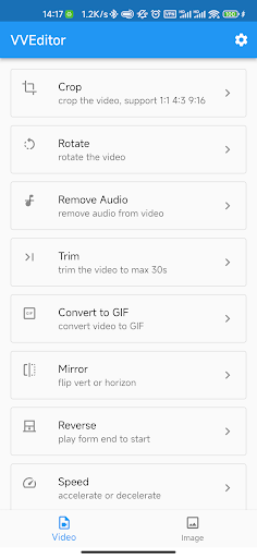 Android application VVEditor screenshort