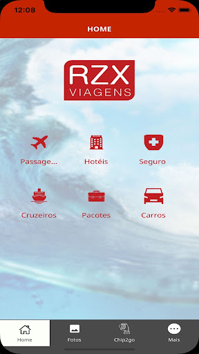 Android application RZX Viagens screenshort