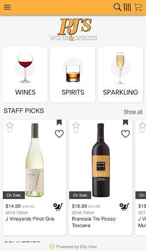 PJs Wine & Spirits Screen 2