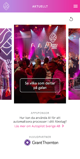 Android application Sundsvall Business Awards screenshort