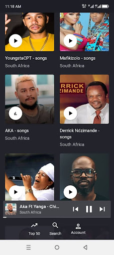 South African Music: Mp3 Songs Screen 2