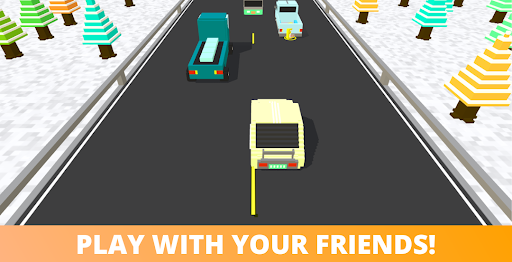 Blocky Cars - Highway Traffic Screen 2