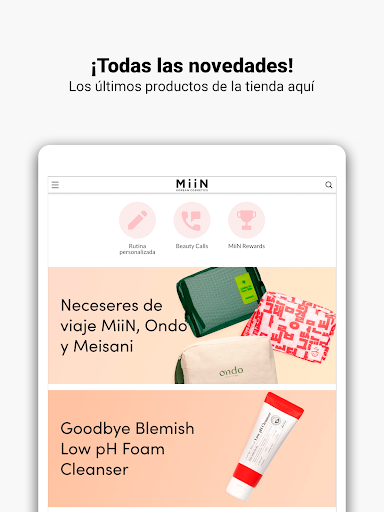 MiiN Cosmetics Screenshot