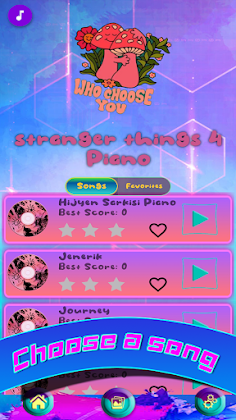 Straanger Things 4 Piano Tiles - Screenshot 1