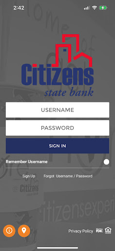 Android application Citizens Digital screenshort