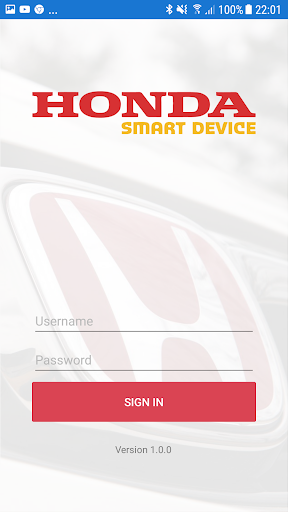 HondaSmartDevice Screen 2