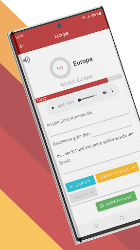 Android application Studium Vorbereitung screenshort