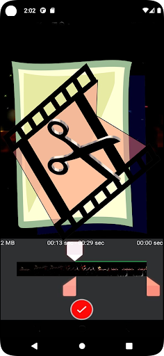 Android application قطع الفيديوهات screenshort