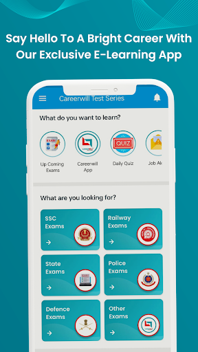 Careerwill Test Series Screen 2
