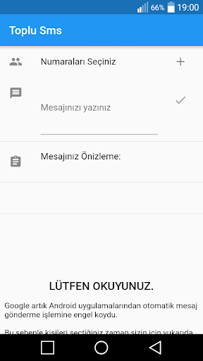 Android application Bulk Message Sending - SMS screenshort